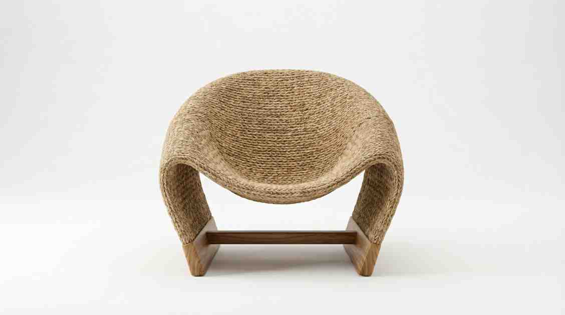 Hand-Woven Sculptural Lounge Chair