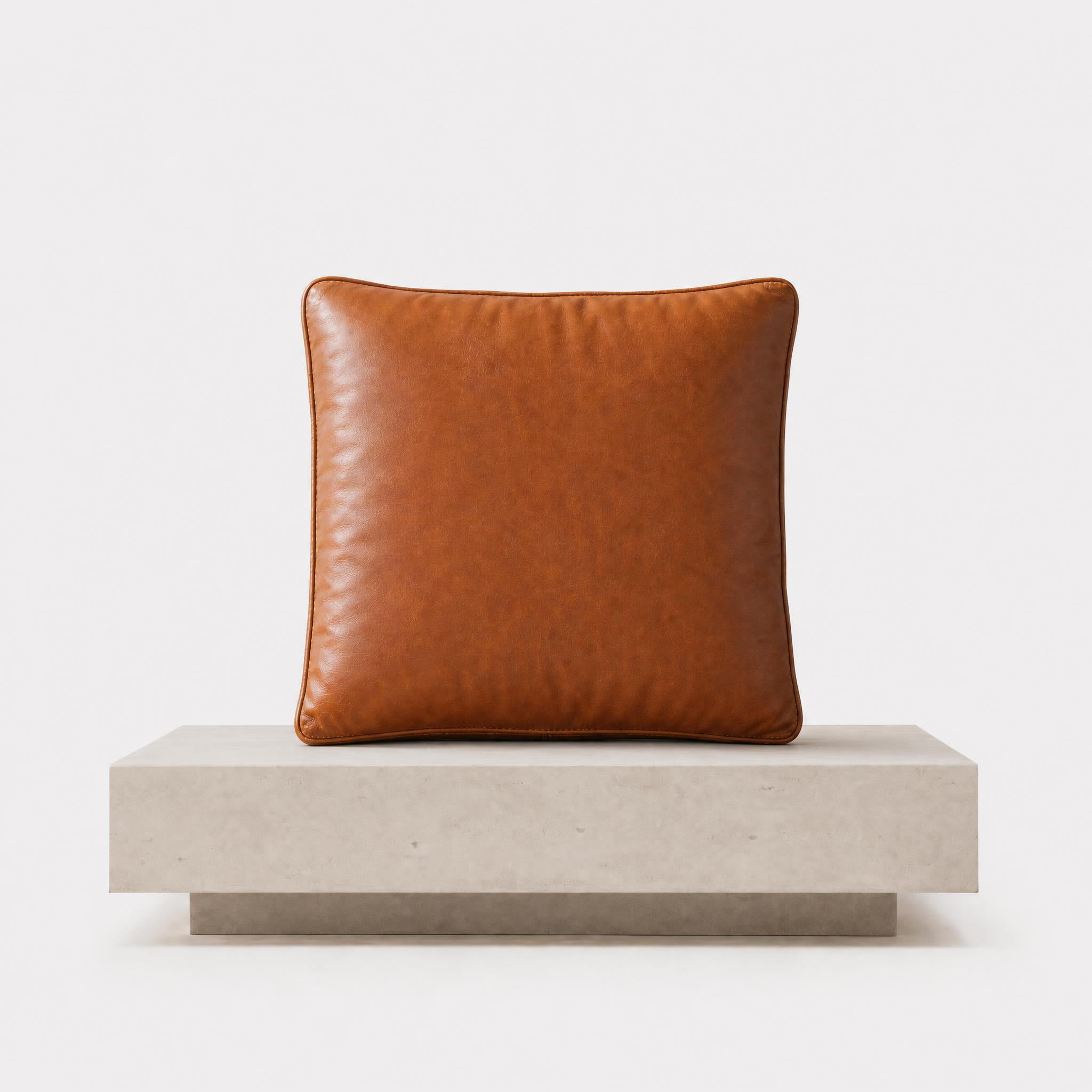 Luxury Leather Accent Cushion