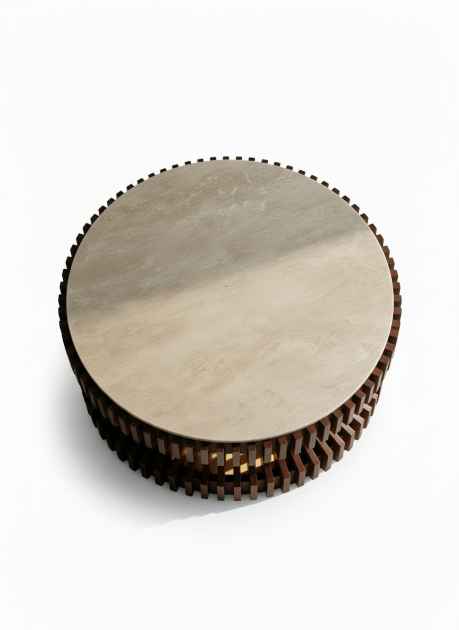 Sculptural Round Coffee Table