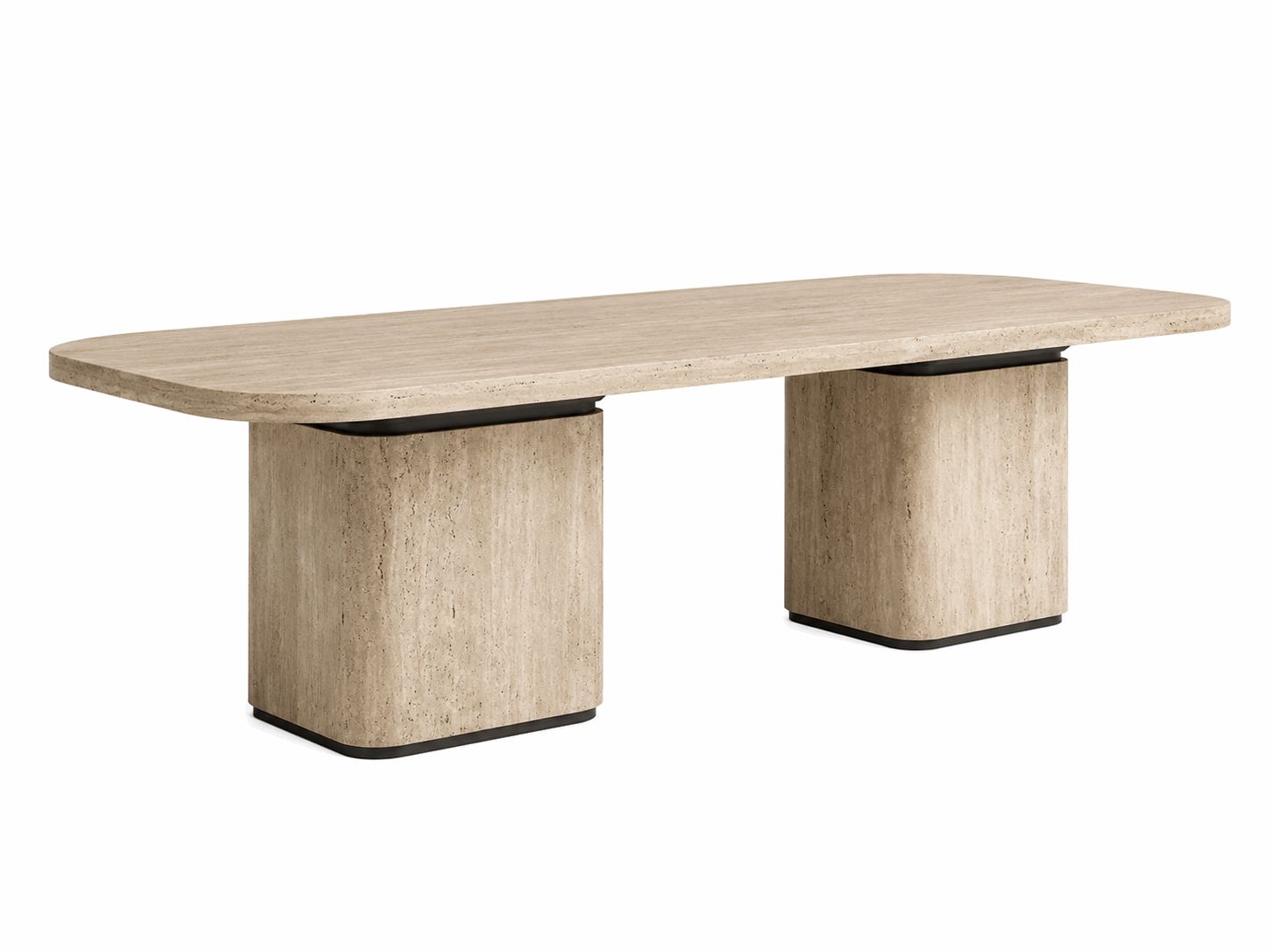 Luxury Travertine Dining Table