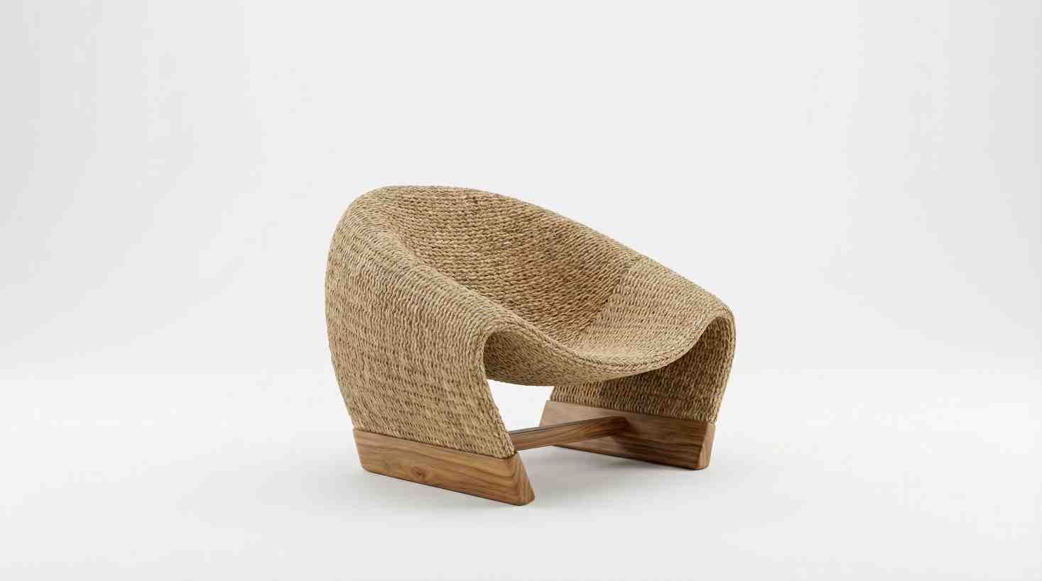 Hand-Woven Sculptural Lounge Chair