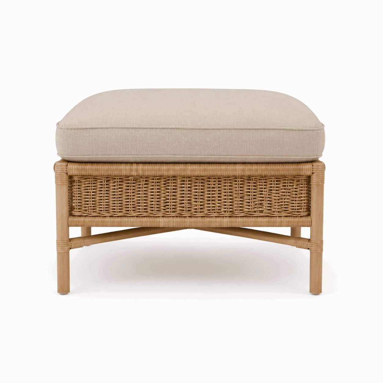 Luxury Woven Ottoman