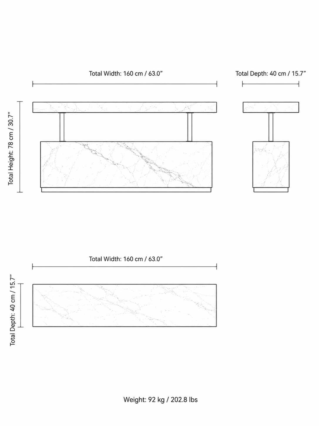 Luxury Marble Console