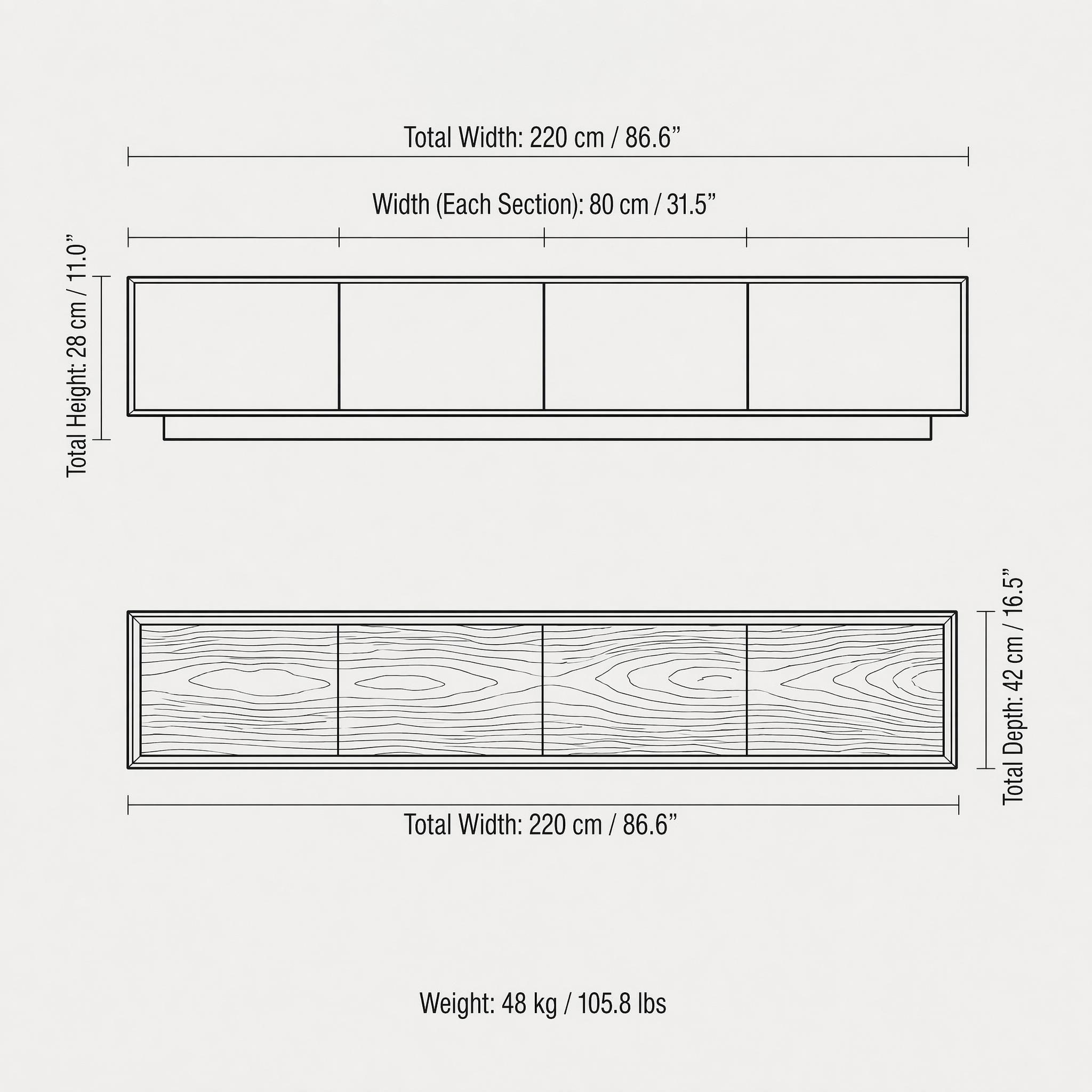 Floating Media Shelf