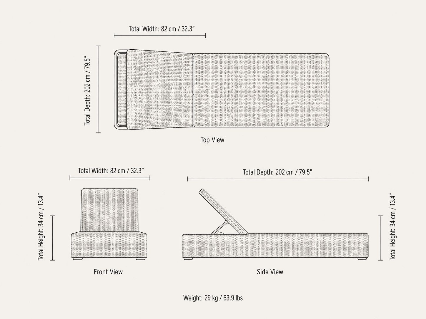 Luxury Woven Sun Lounger