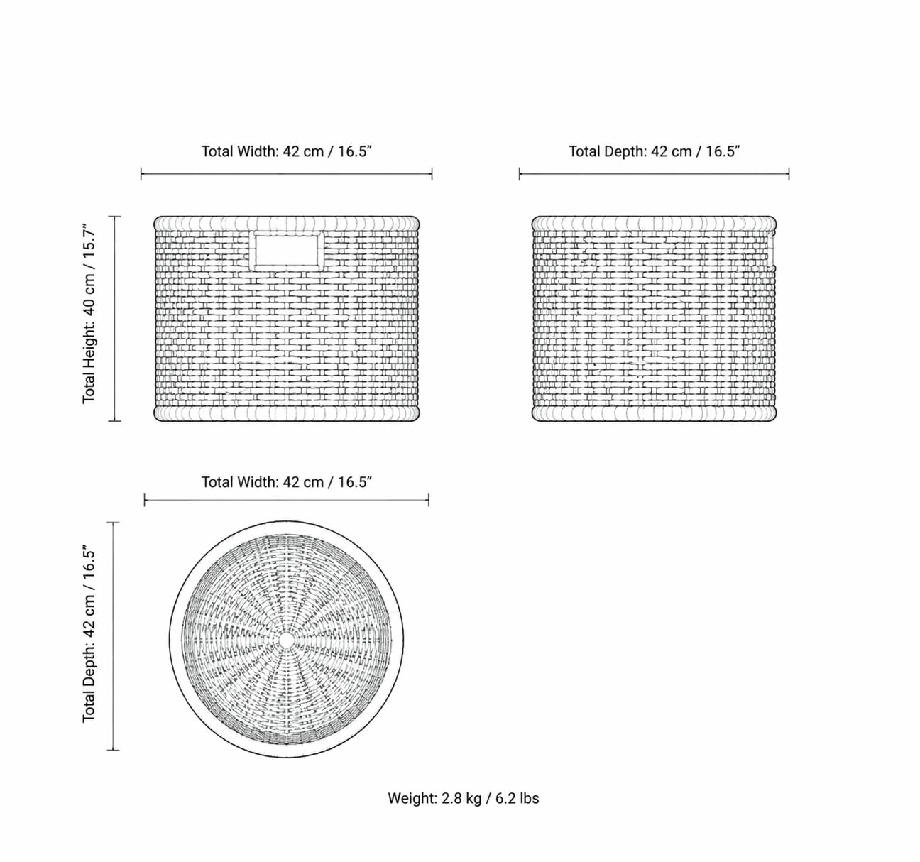 Luxury Woven Storage Basket