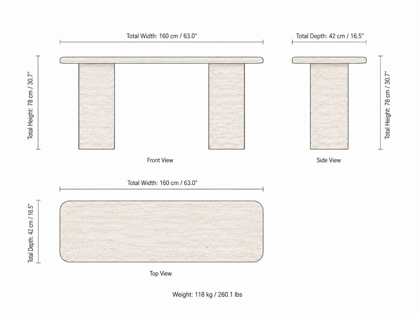 Luxury Stone Console