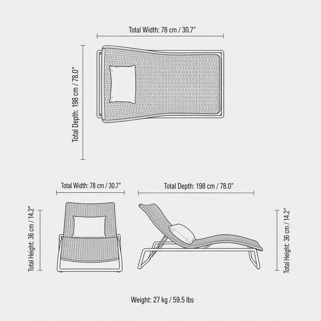 Luxury Woven  Lounger