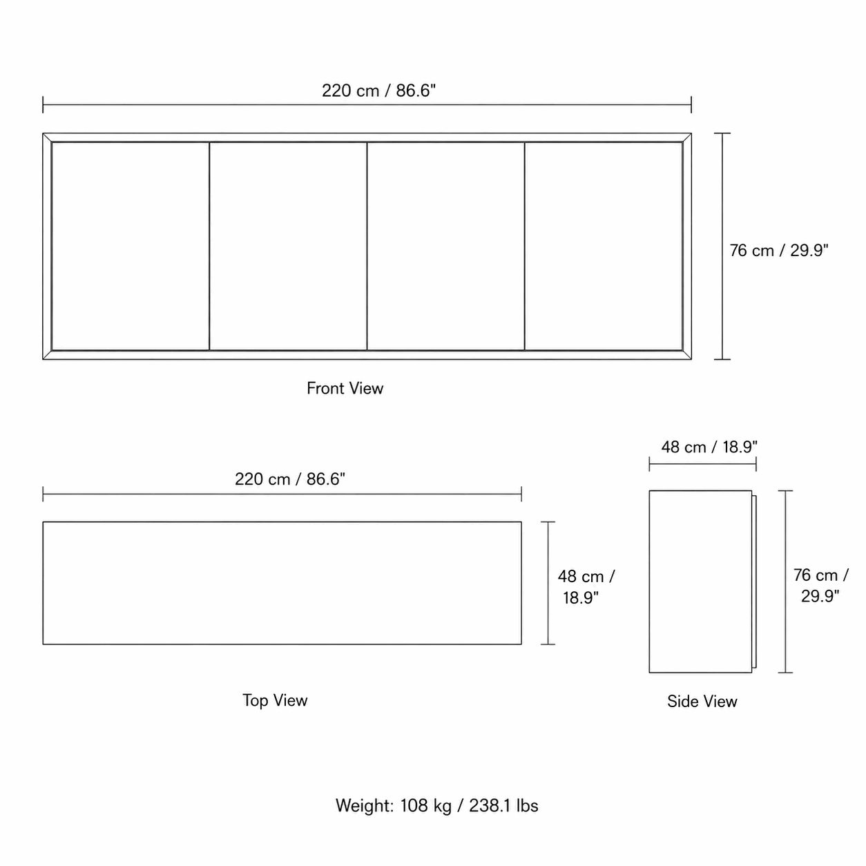 Luxury Sideboard Cabinet