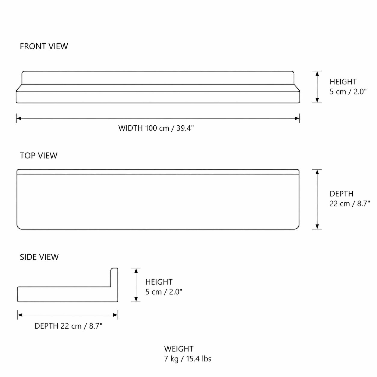 Contemporary Display Shelf