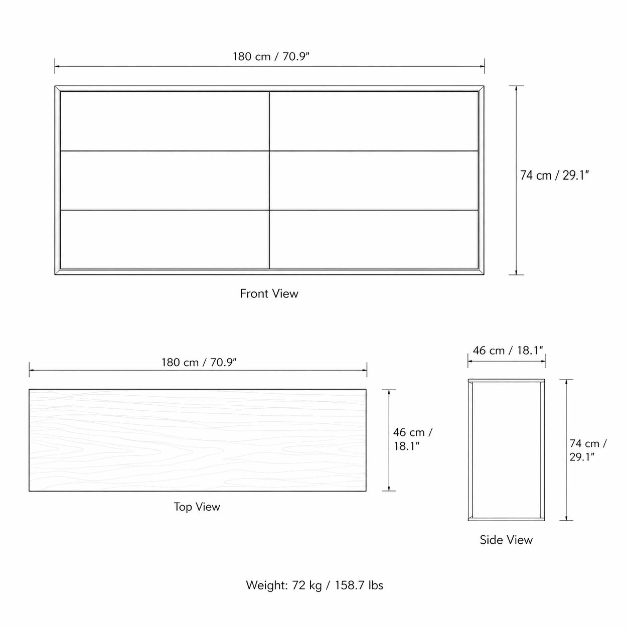 Contemporary Chest of Drawers