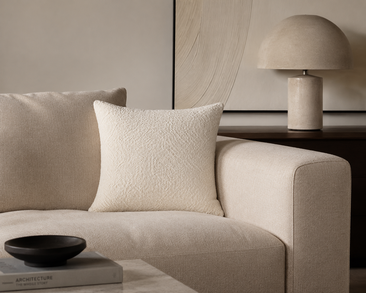 Premium Bouclé Accent Cushion