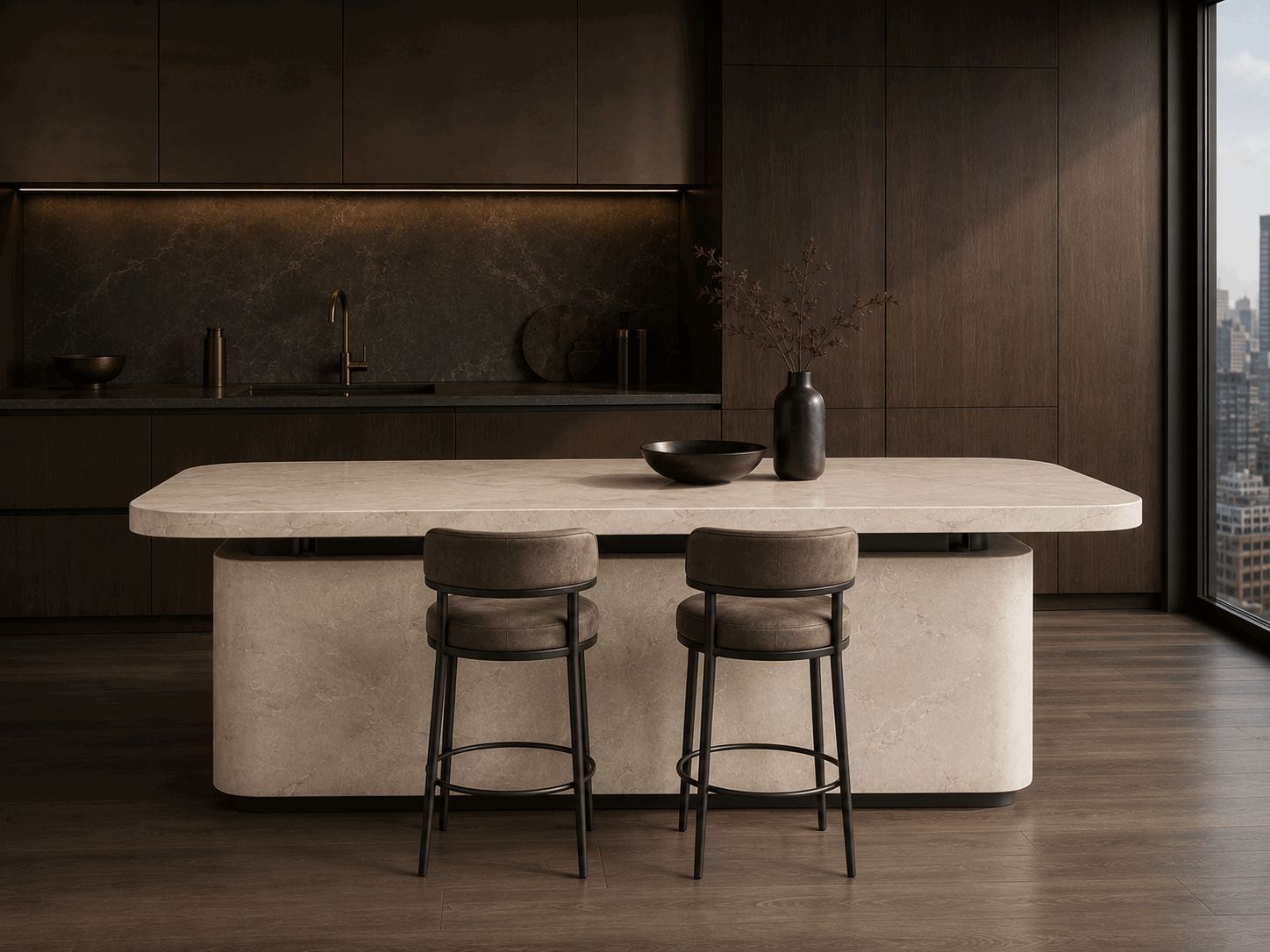 Luxury Marble Kitchen Island