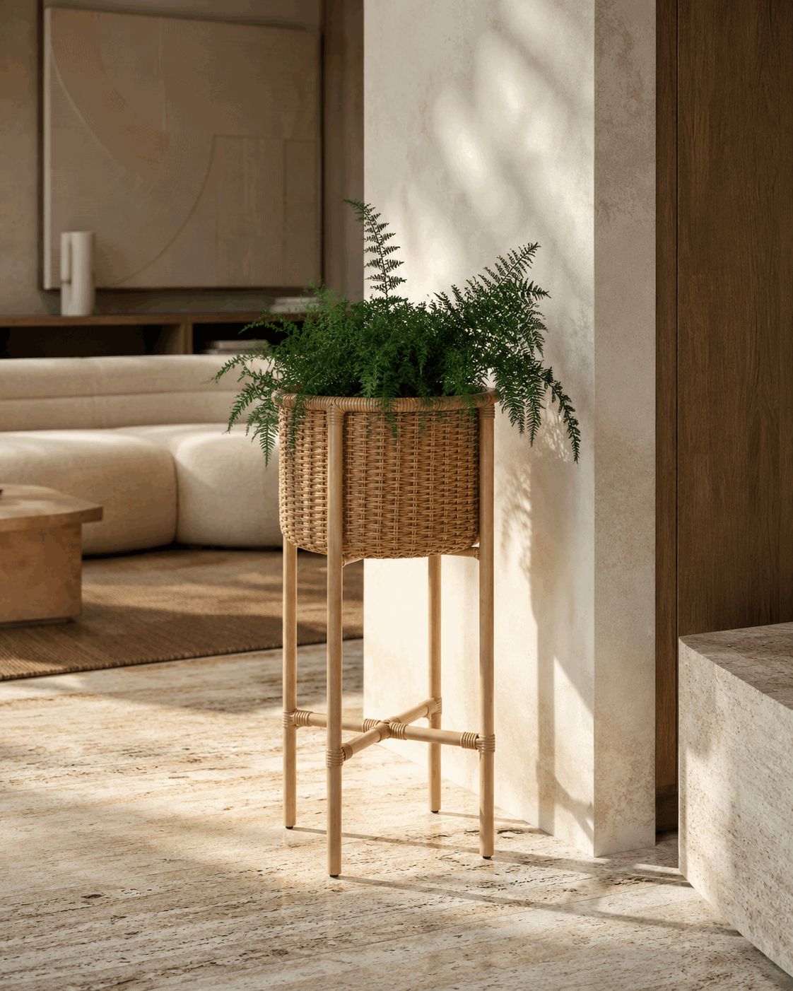 Luxury Woven Plant Stand