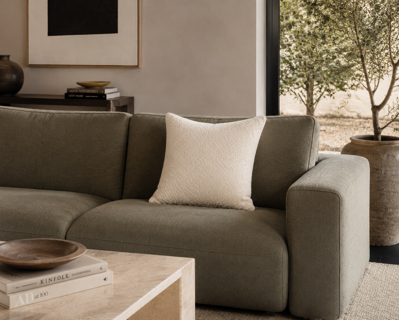 Premium Bouclé Accent Cushion