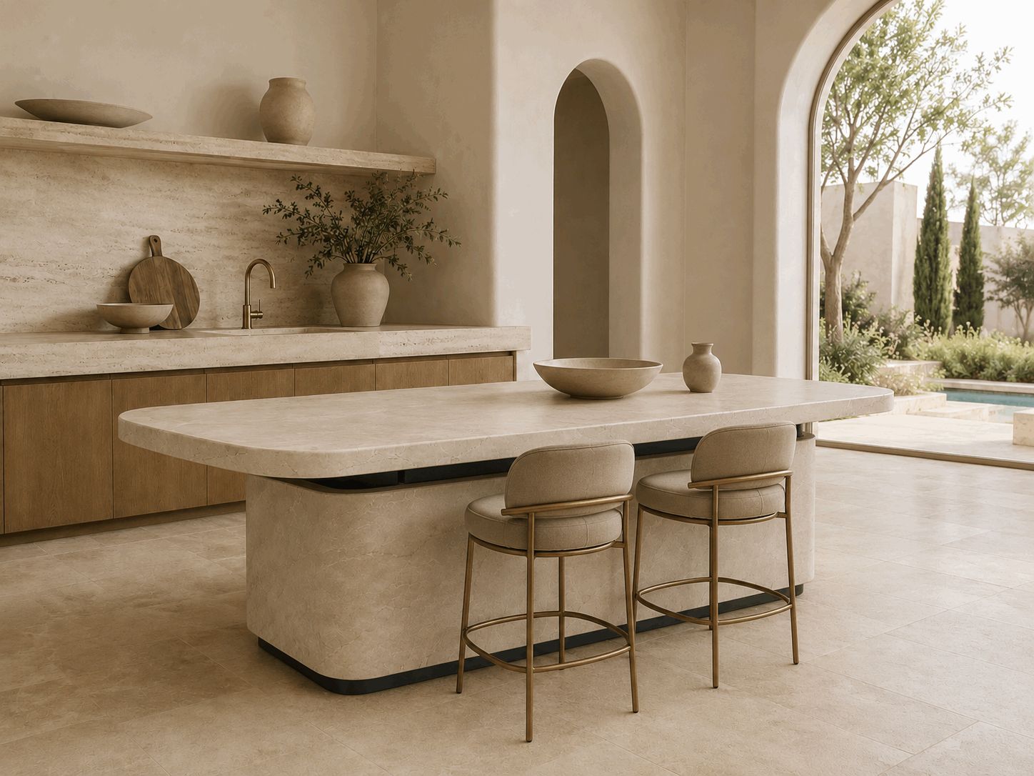 Luxury Marble Kitchen Island
