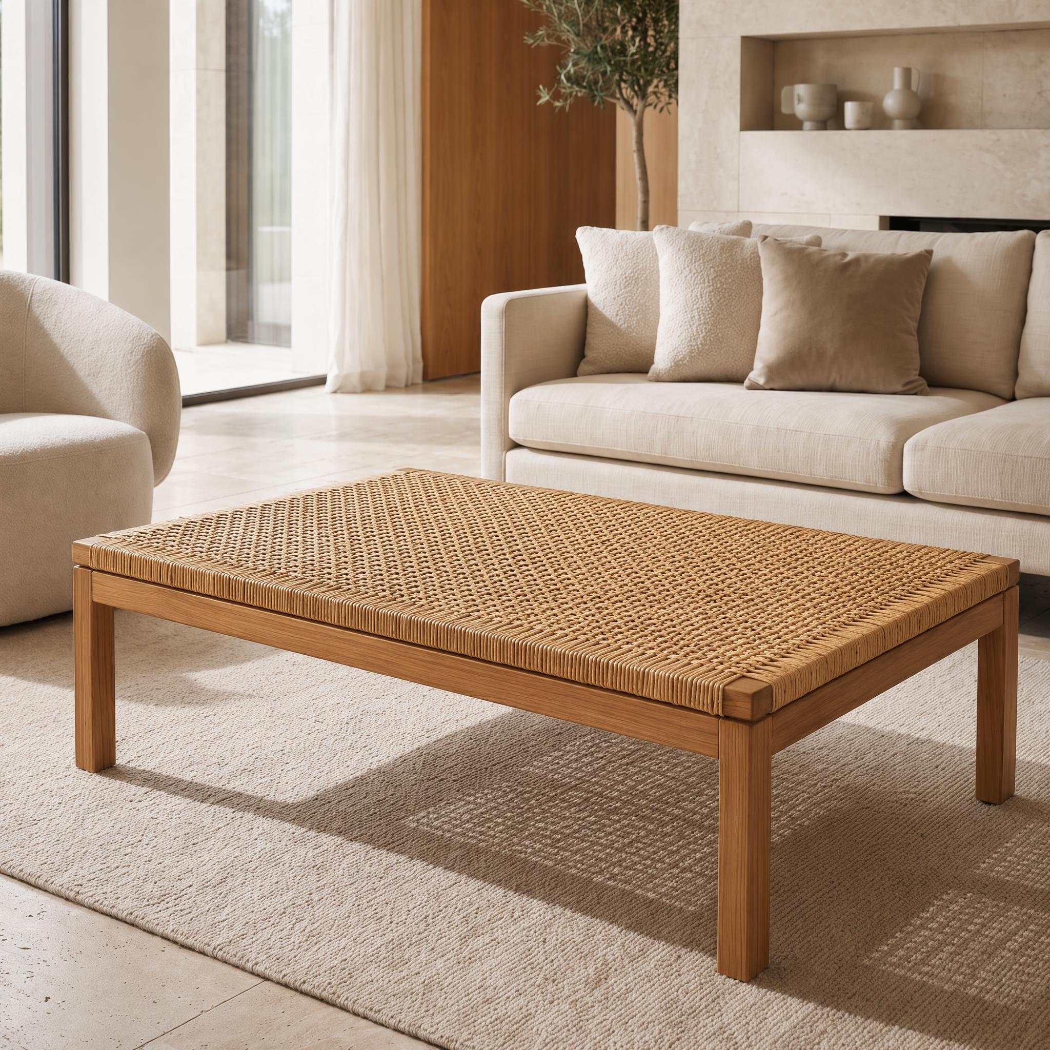 Luxury Woven Coffee Table