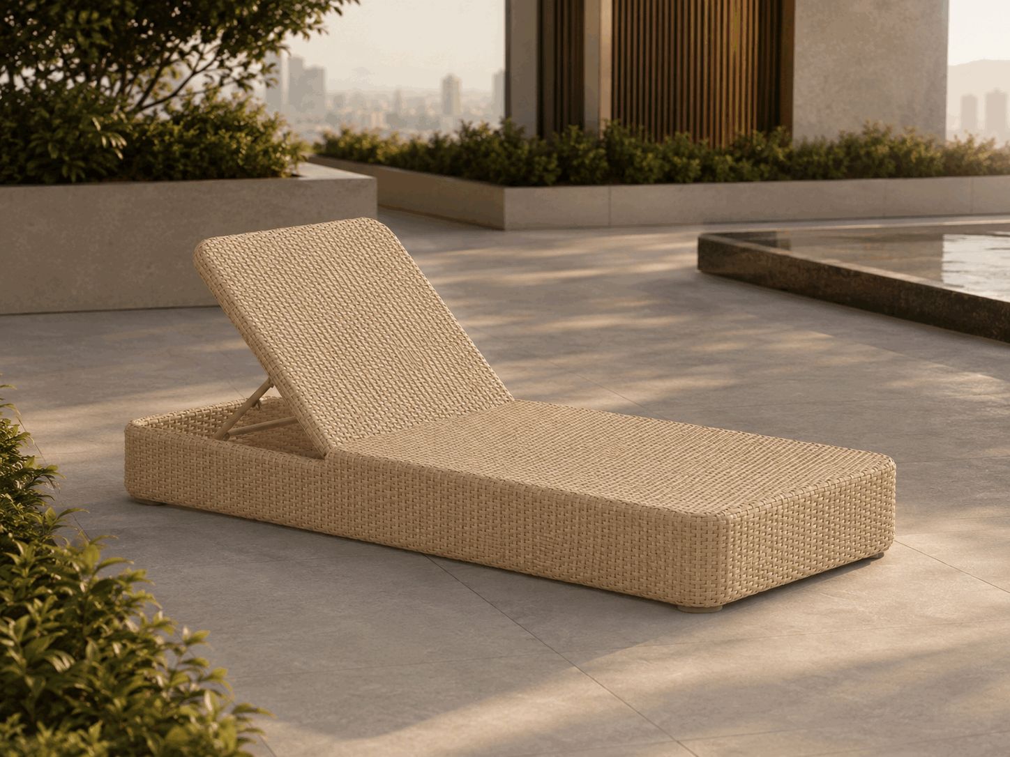 Luxury Woven Sun Lounger