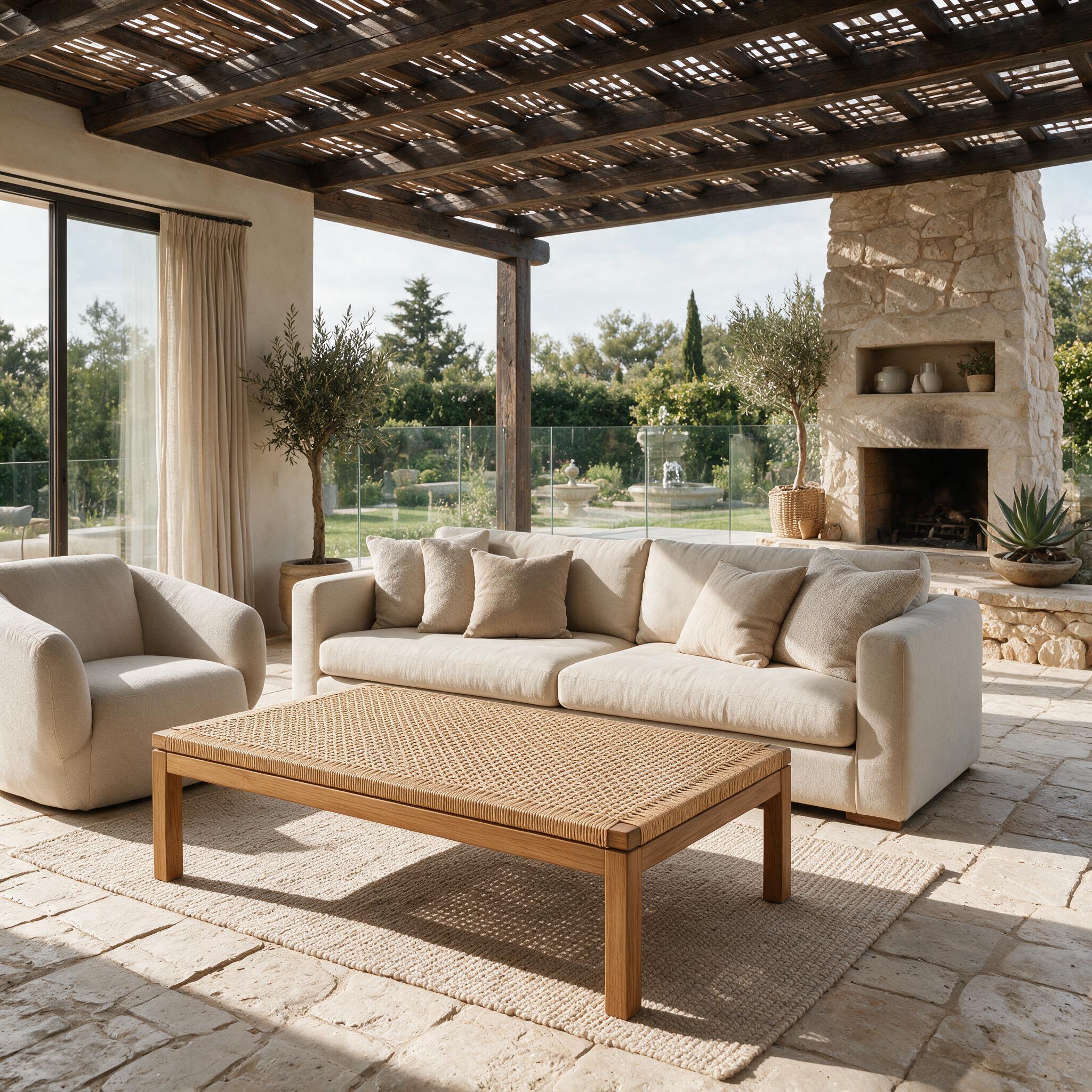 Luxury Woven Coffee Table