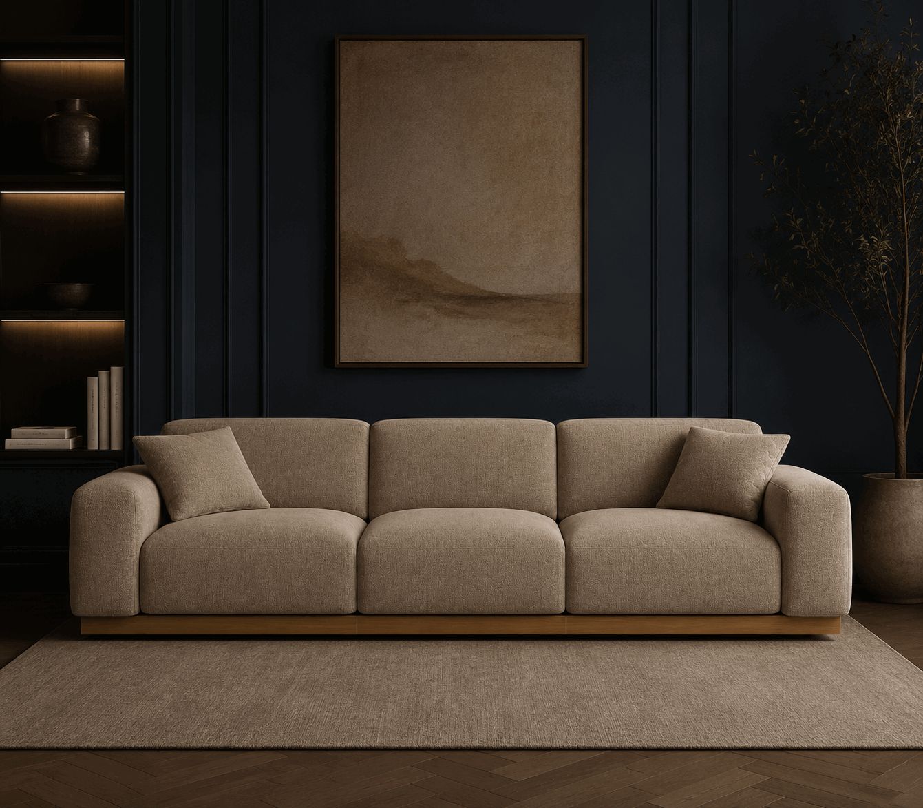 Contemporary Three-Seater Sofa