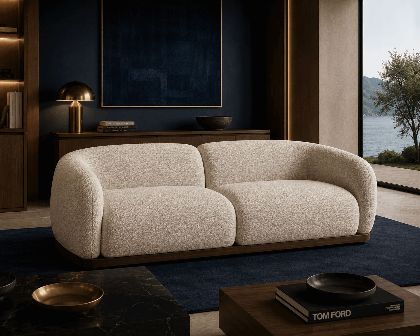 Contemporary Two-Seater Sofa