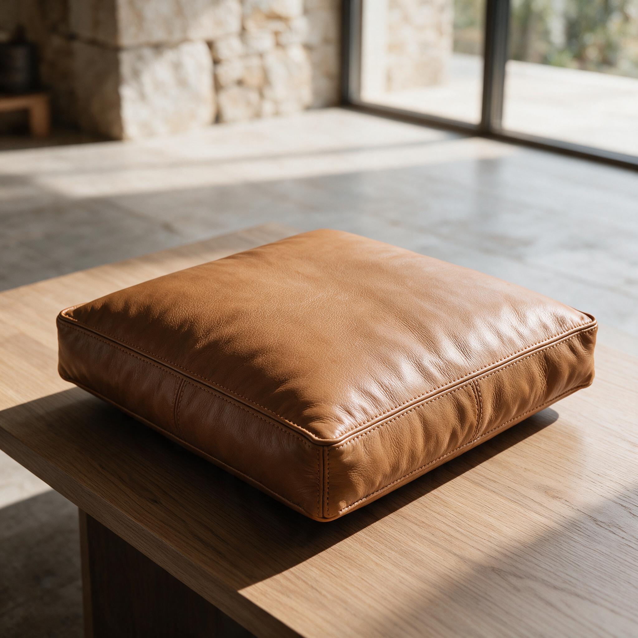 Luxury Leather Accent Cushion