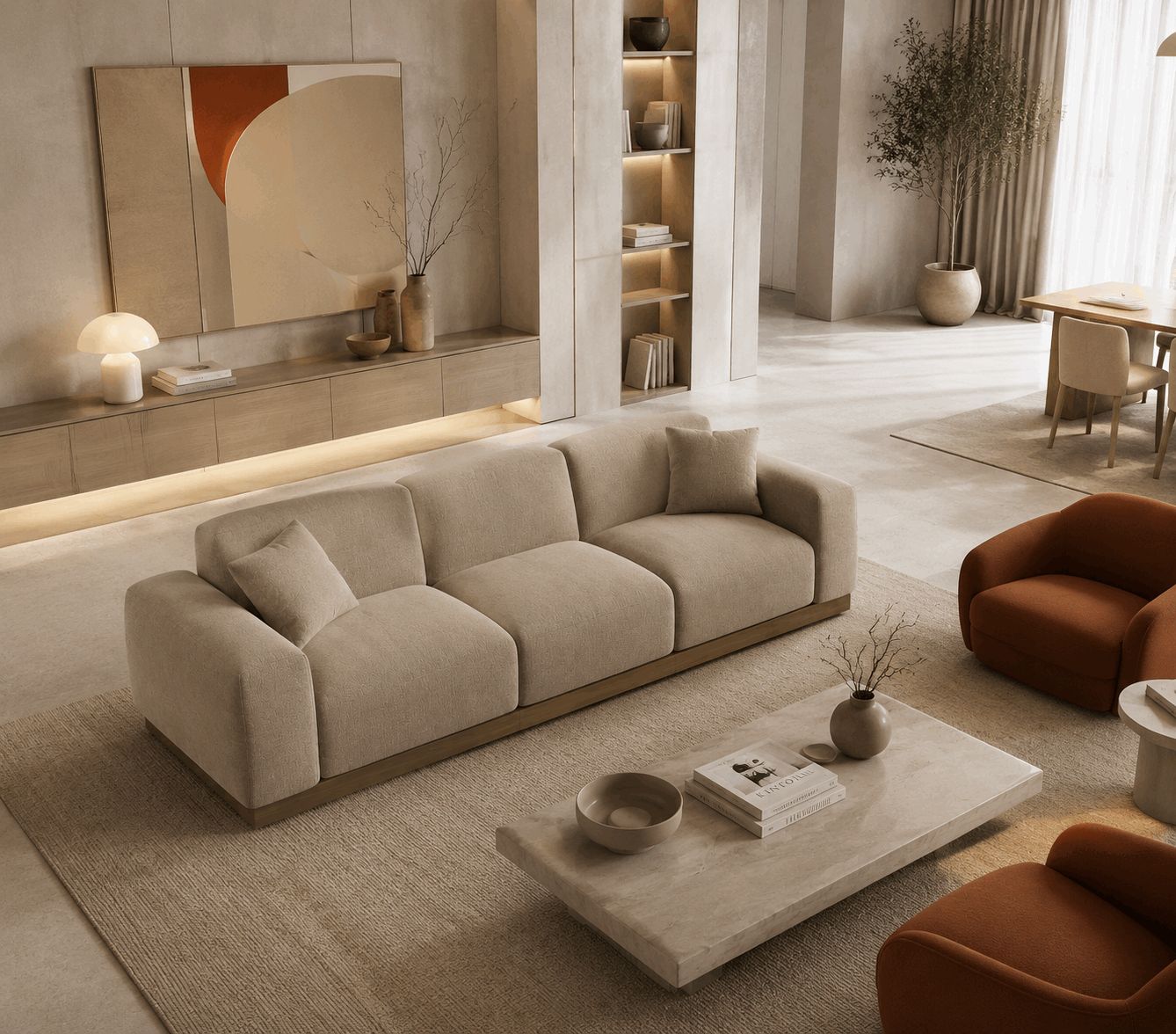 VENTO Three-Seater Sofa